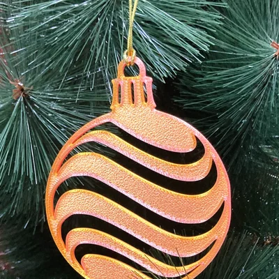 Đồ trang trí cây thông Noel 3D hình cầu độc đáo