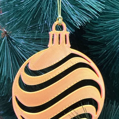 Đồ trang trí cây thông Noel 3D hình cầu độc đáo