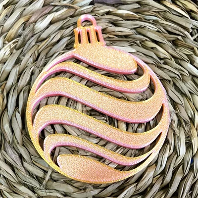 Đồ trang trí cây thông Noel 3D hình cầu độc đáo
