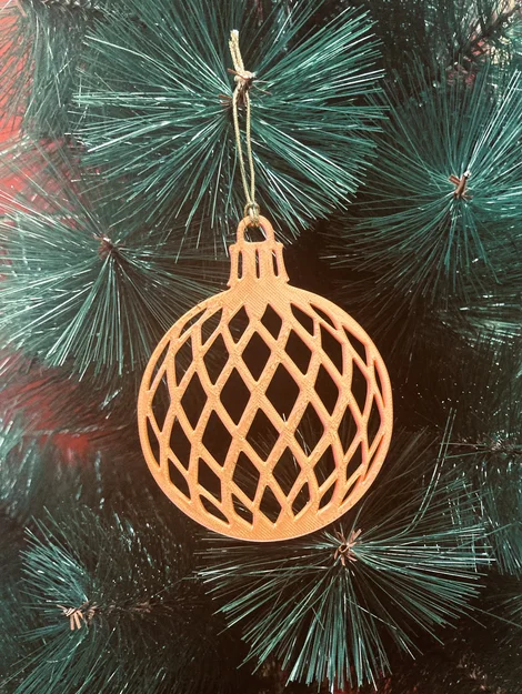 Đồ trang trí cây thông Noel họa tiết hình thoi in 3D đẹp mắt - Image 1