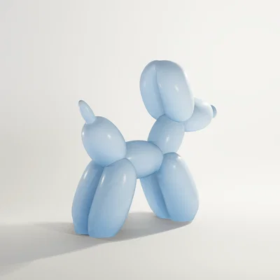 Mô hình chú chó bóng bay (Balloon Dog) đáng yêu cho in 3D