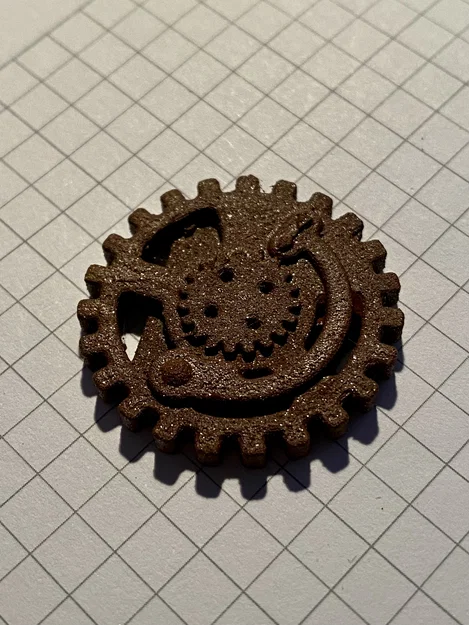 Steampunk Button I (Nút bánh răng Steampunk) - Image 1