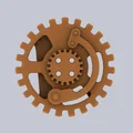 Steampunk Button I (Nút bánh răng Steampunk) - Thumbnail 2