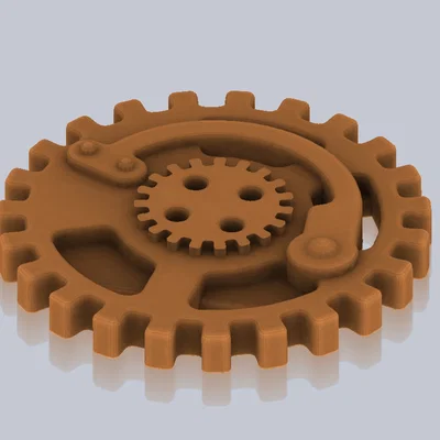 Steampunk Button I (Nút bánh răng Steampunk)