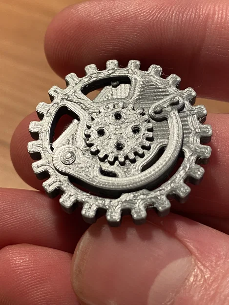 Steampunk Button I (Nút bánh răng Steampunk) - Image 4