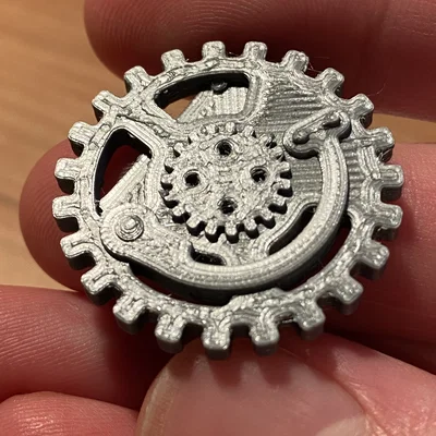 Steampunk Button I (Nút bánh răng Steampunk)