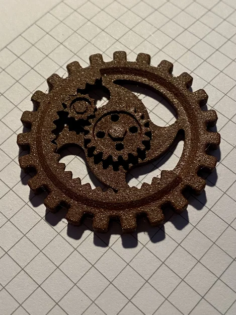 Nút Steampunk Button II (dạng bánh răng) - Image 1