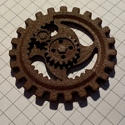 Nút Steampunk Button II (dạng bánh răng)