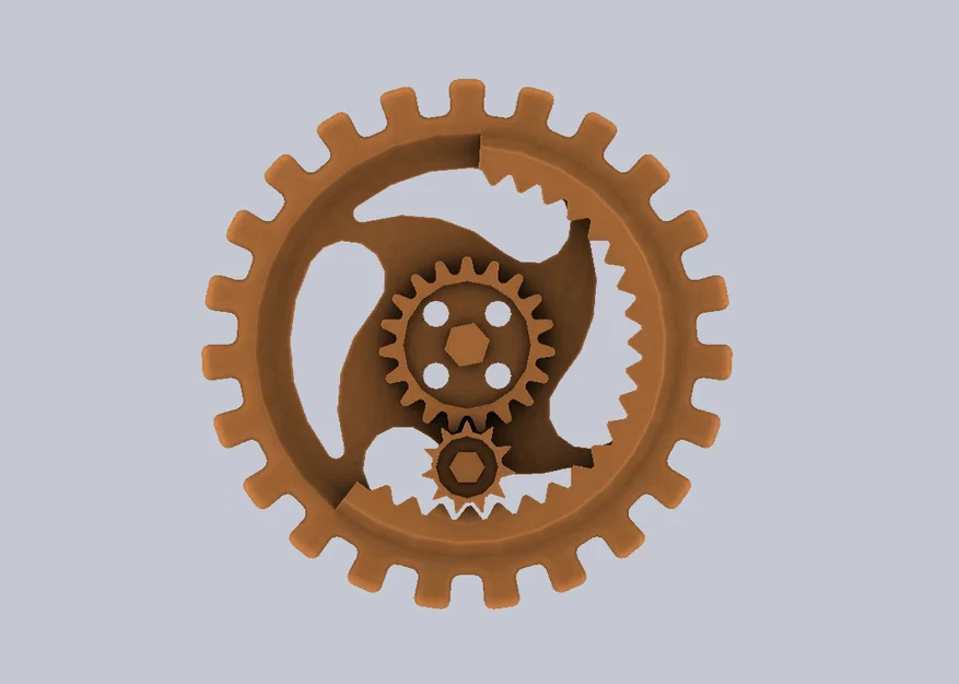 Nút Steampunk Button II (dạng bánh răng) - Image 2