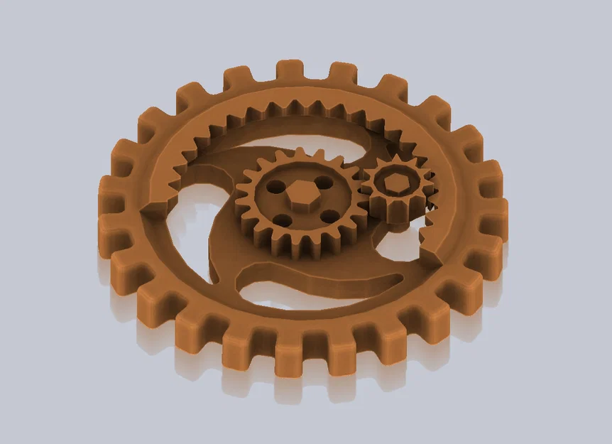 Nút Steampunk Button II (dạng bánh răng) - Image 3