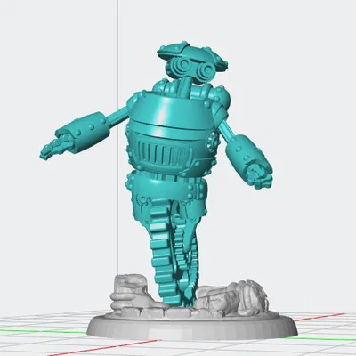 Clockwork Robot có bánh xe kiểu Steampunk (Homunculus/Modron/Warforged/FCG)