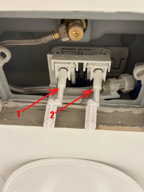 Adapter gắn Geberit Sigma Flush Plate cho bồn UP100 - Image 1