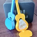 Móc khóa kiêm hộp đựng phím đàn guitar in 3D nhỏ gọn - Thumbnail 1
