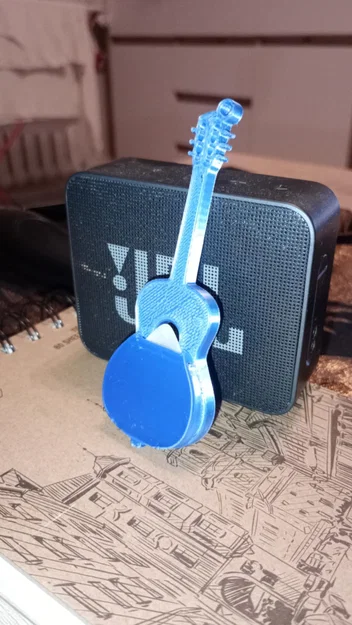 Móc khóa kiêm hộp đựng phím đàn guitar in 3D nhỏ gọn - Image 3