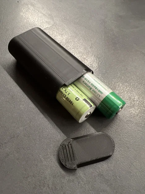 Hộp đựng pin 18650 đôi (18650 Dual Battery Case) in 3D gọn gàng - Image 1