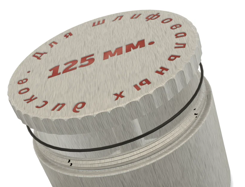 Hộp đựng bảo quản đĩa mài 125mm kín hơi - Phụ kiện in 3D chuyên nghiệp - Image 1