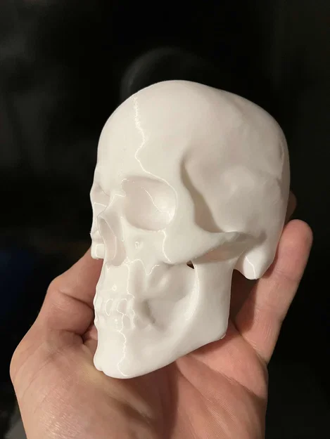 Lidská lebka (sọ người) – mẫu trang trí Halloween - Image 2