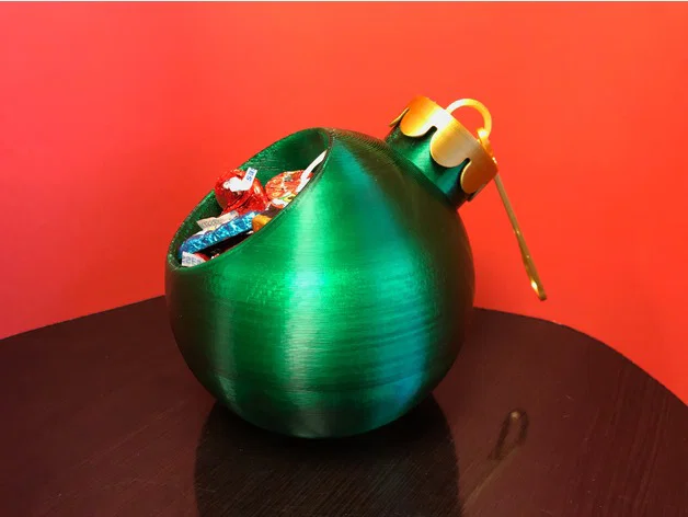 Khay Kẹo Hình Quả Châu Noel (Christmas Ornament Candy Dish) - Image 1