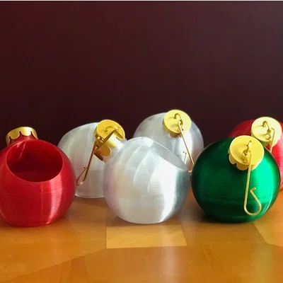 Khay Kẹo Hình Quả Châu Noel (Christmas Ornament Candy Dish)