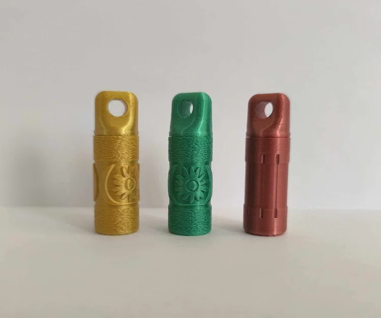 Móc khóa viên nang đựng thuốc nhỏ gọn - Thiết kế in 3D tiện lợi - Image 1