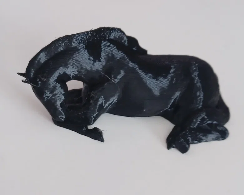 Mô hình chú ngựa nằm (Lying Horse) trang trí in 3D đẹp mắt - Image 3