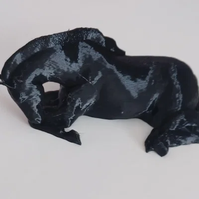 Mô hình chú ngựa nằm (Lying Horse) trang trí in 3D đẹp mắt