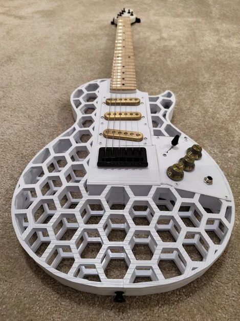 Guitar In 3D - Kiểu LP Hex Design - Full Size Chơi Được - Image 2