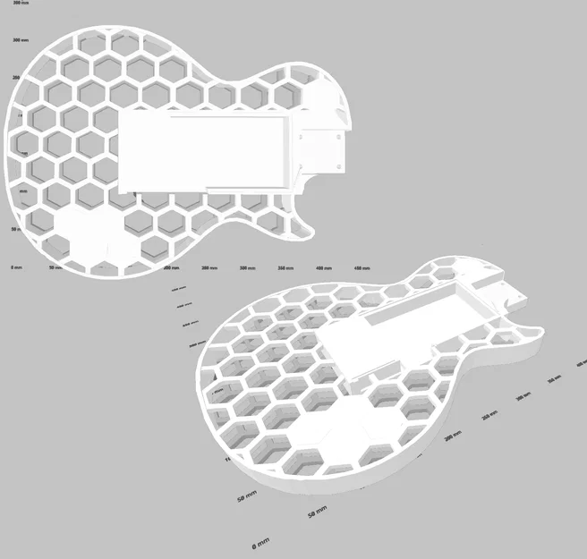 Guitar In 3D - Kiểu LP Hex Design - Full Size Chơi Được - Image 3