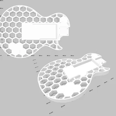 Guitar In 3D - Kiểu LP Hex Design - Full Size Chơi Được