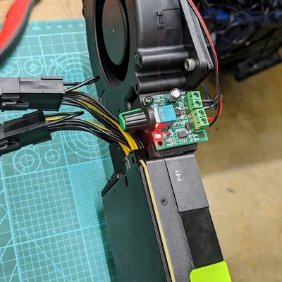 Adapter quạt Blower 120mm cho Nvidia Tesla P40 (thẳng)