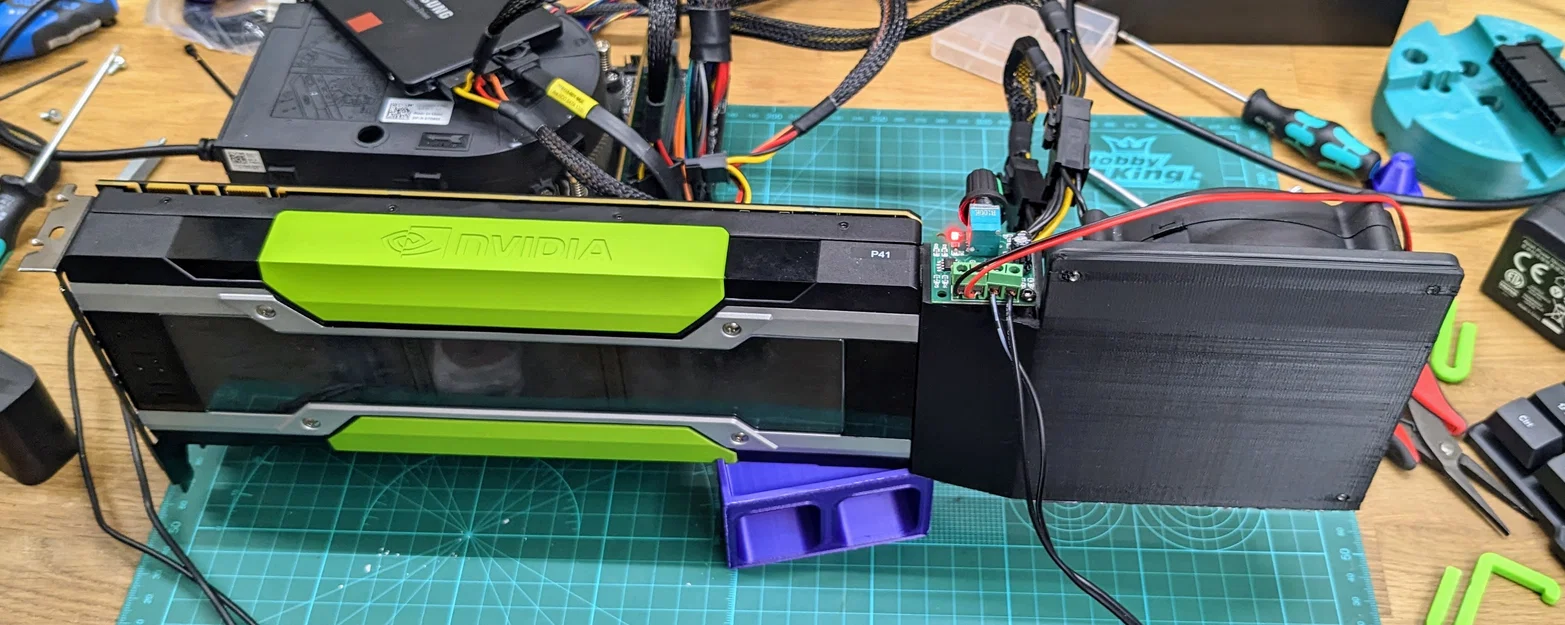 Adapter quạt Blower 120mm cho Nvidia Tesla P40 (thẳng) - Image 4