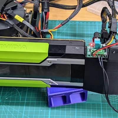 Adapter quạt Blower 120mm cho Nvidia Tesla P40 (thẳng)