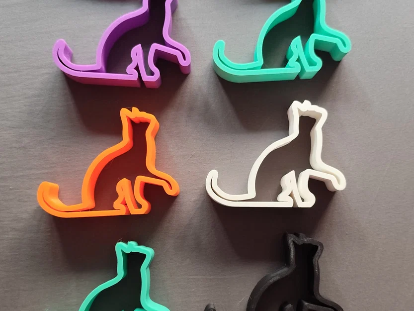 Giá đỡ điện thoại hình mèo (Cat Silhouette Stand) in 3D tiện dụng - Image 1