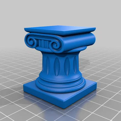 Cột Ionic Mini - Bệ Trưng Bày Vật Nhỏ