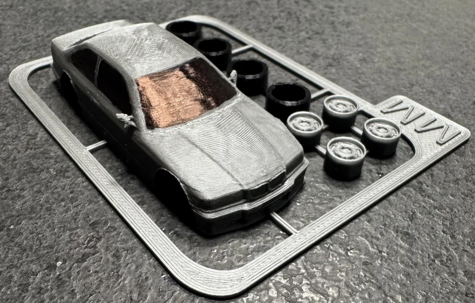 Mô hình lắp ráp xe BMW E36 Mini dưới dạng Kit Card cực chất - Image 5