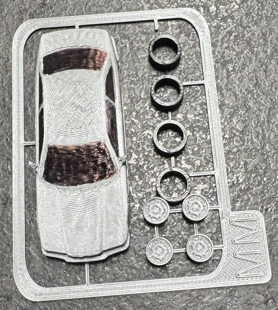 Mô hình lắp ráp xe BMW E36 Mini dưới dạng Kit Card cực chất - Image 8