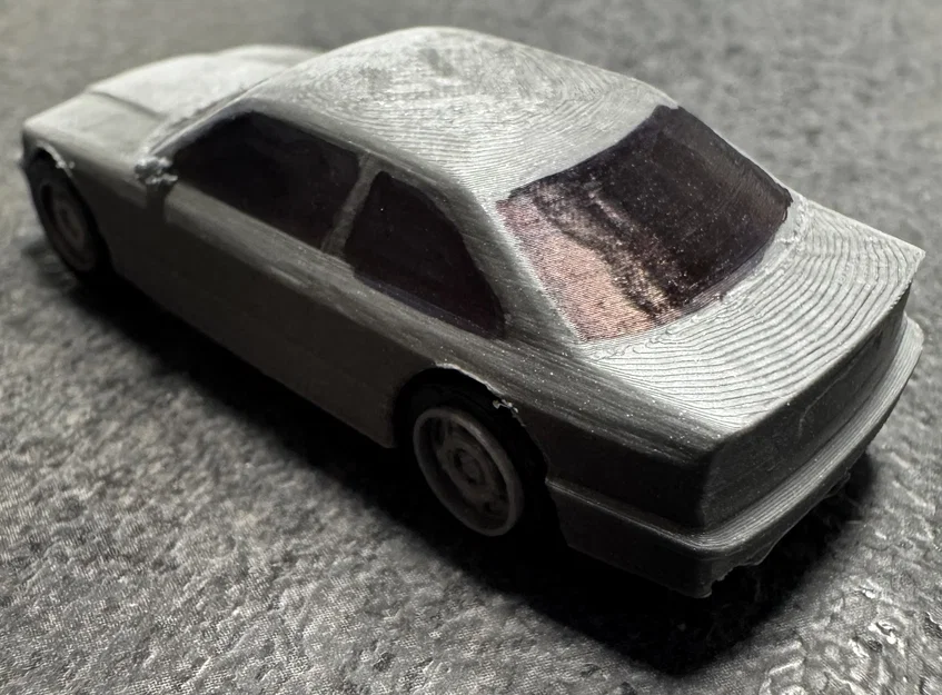 Mô hình lắp ráp xe BMW E36 Mini dưới dạng Kit Card cực chất - Image 12