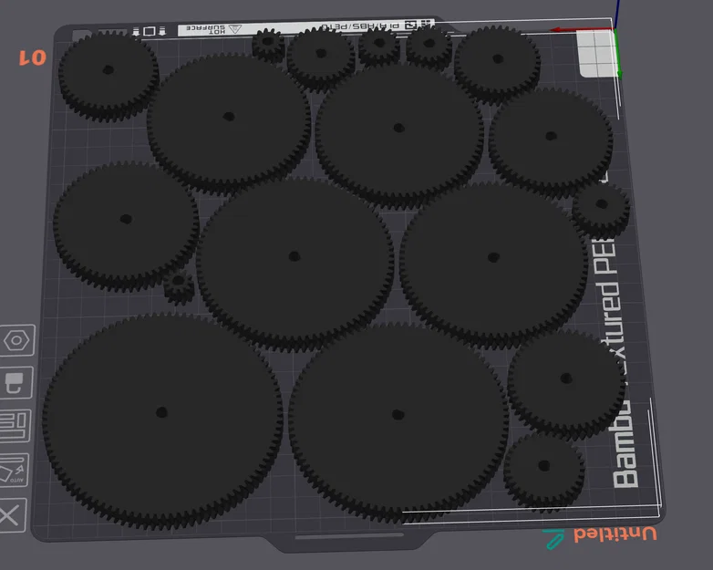 Bộ sưu tập bánh răng herringbone kèm file STEP - Image 1