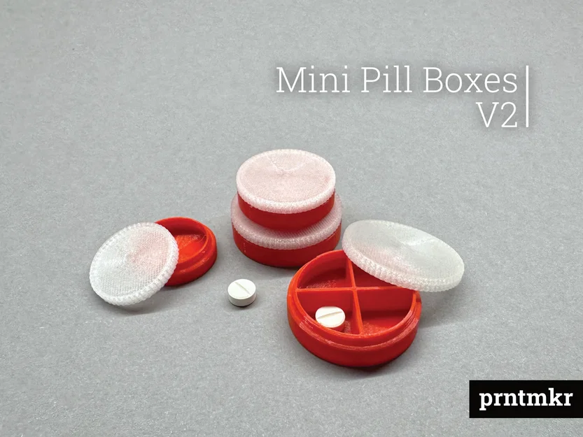 Mini Pill Boxes V2 – Hộp đựng thuốc mini bỏ túi (nhiều size) - Image 1