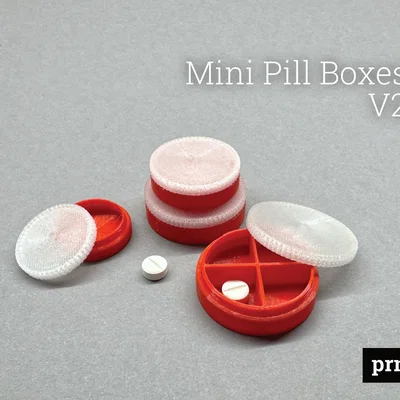 Mini Pill Boxes V2 – Hộp đựng thuốc mini bỏ túi (nhiều size)