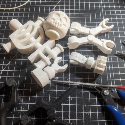 Bộ xương Mega kiểu Lego in một lần (Single-Print)