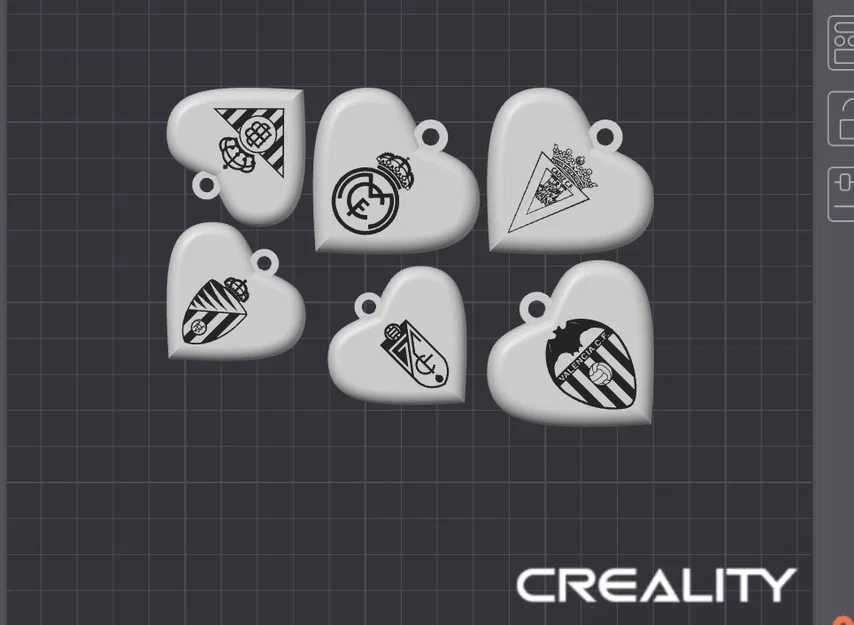 Móc khóa tim Real Betis + R. Madrid, Valladolid, Granada C.F. (Cập nhật mới) - Image 1