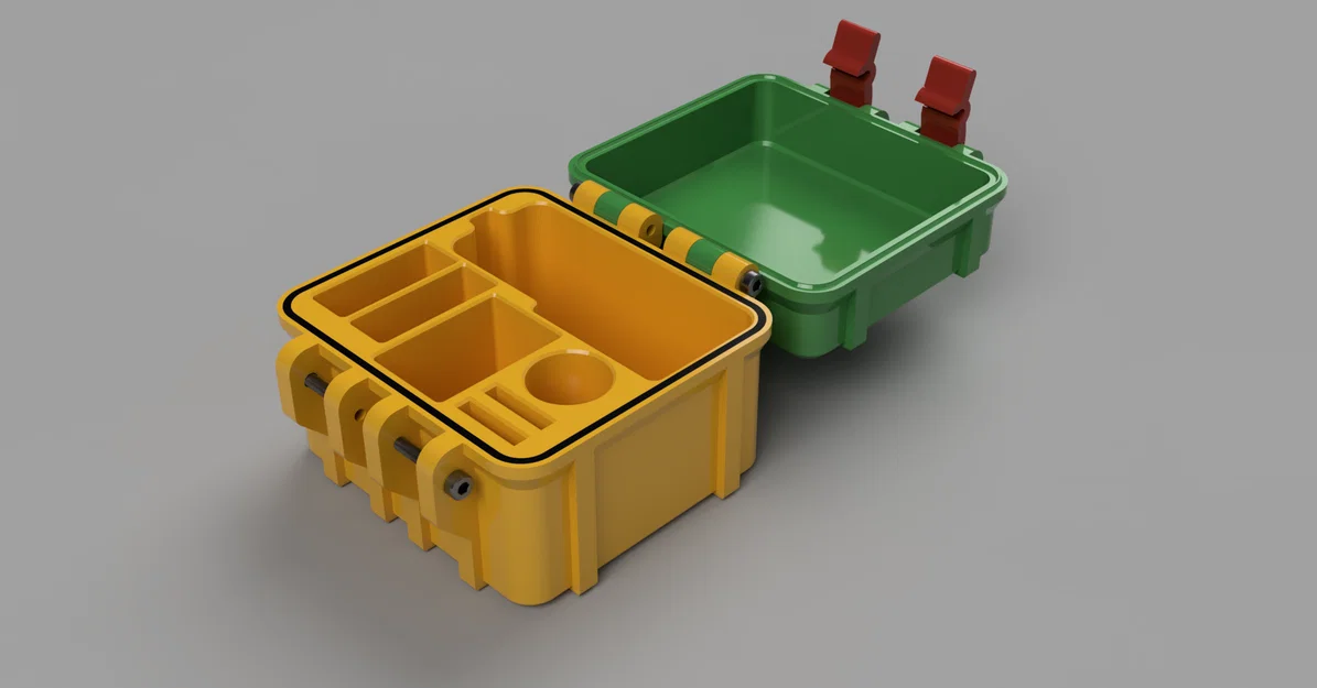 Hộp rugged cho GoPro Hero 8 kèm silicone case - Image 2