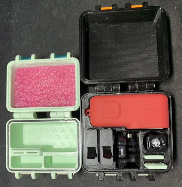 Hộp rugged cho GoPro Hero 8 kèm silicone case - Image 4
