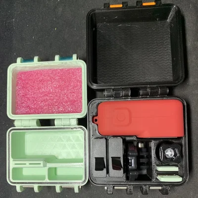 Hộp rugged cho GoPro Hero 8 kèm silicone case