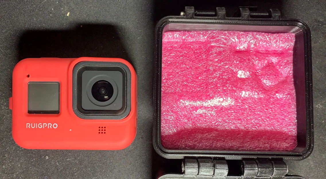 Hộp rugged cho GoPro Hero 8 kèm silicone case - Image 7