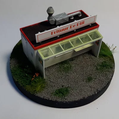 Quầy khoai chiên Bỉ “frietkot” 1:87 cho H0