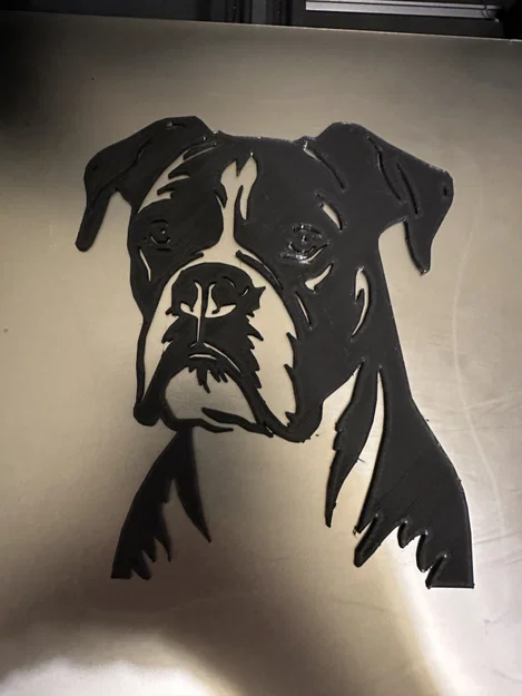 Tranh treo tường chó Boxer (Boxer Dog Wall Art) - Image 1