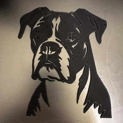 Tranh treo tường chó Boxer (Boxer Dog Wall Art)