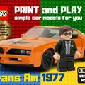 Mô hình xe LEGO Trans Am 1977 - File in 3D cực chất - Thumbnail 1